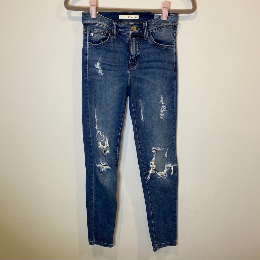 KanCan distressed skinny denim